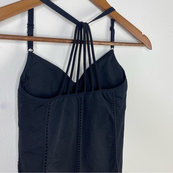 Athleta black racerback t back shelf bra tank top womens size extra small - Picture 5 of 10